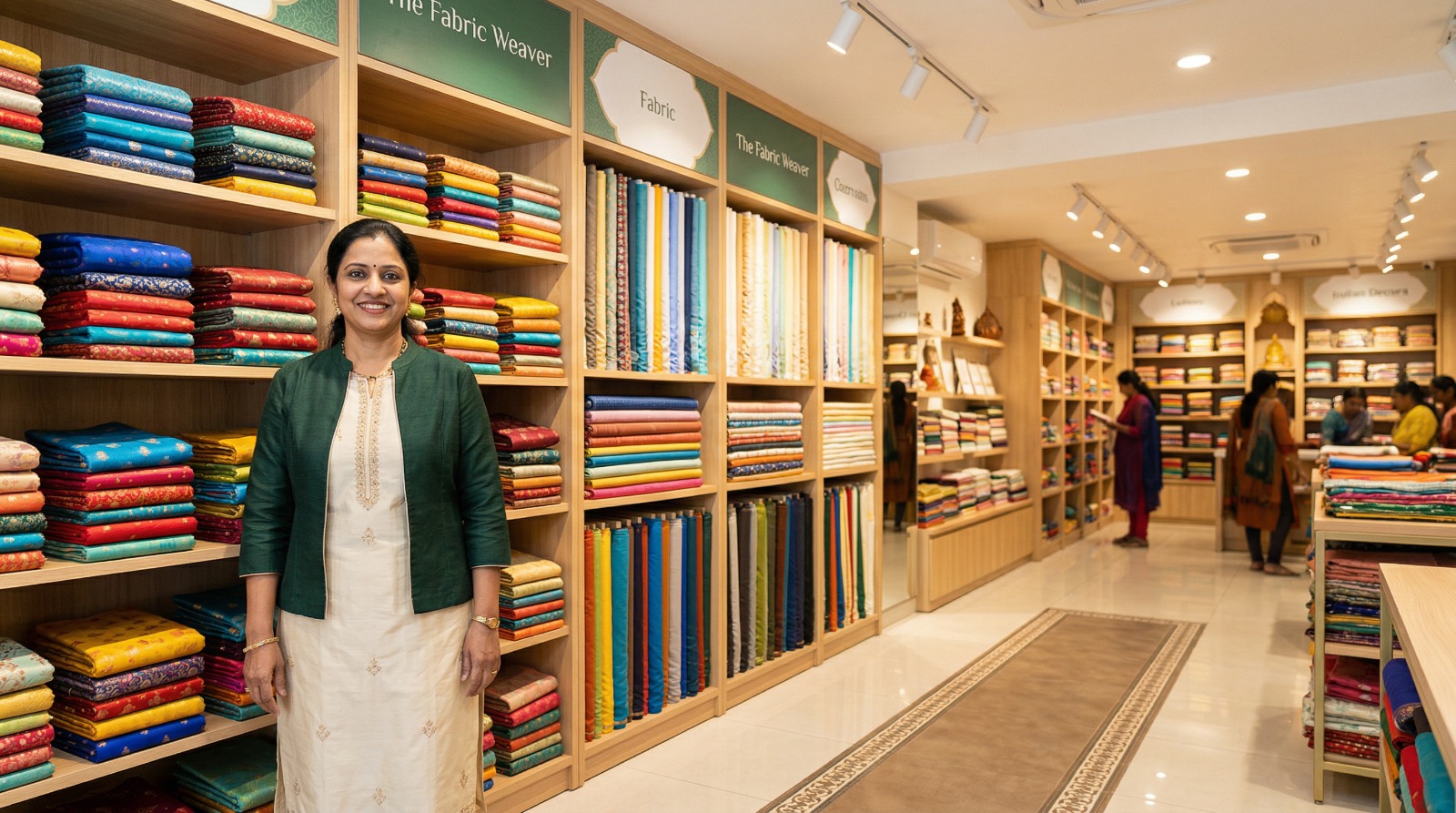 Indian cloth and textile shop